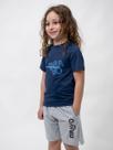 Camiseta Dry Cool Infantil Vector Manga Curta Marinho