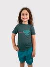 Camiseta Dry Cool Infantil Vector Manga Curta Verde Escuro