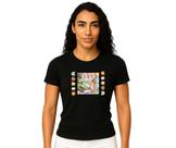 camiseta dry fit baby look bob desenho