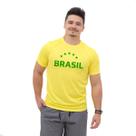 Camiseta Dry Fit Masculina Estampada Brasil Copa DFTMASCBREST1