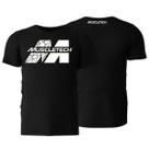 Camiseta dry fit - muscletech (tradicional - preto p)