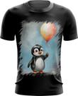 Camiseta Dryfit Bebê Pinguim com Balões Crianças 10