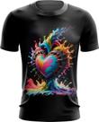 Camiseta Dryfit do Orgulho LGBT Coração Amor 15 Camiseta Dryfit do Orgulho LGBT Coração Amor 15