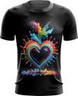 Camiseta Dryfit do Orgulho LGBT Coração Amor 16 Camiseta Dryfit do Orgulho LGBT Coração Amor 16
