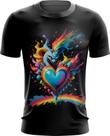 Camiseta Dryfit do Orgulho LGBT Coração Amor 17 Camiseta Dryfit do Orgulho LGBT Coração Amor 17