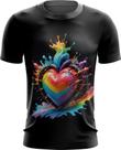 Camiseta Dryfit do Orgulho LGBT Coração Amor 19