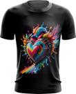 Camiseta Dryfit do Orgulho LGBT Coração Amor 21 Camiseta Dryfit do Orgulho LGBT Coração Amor 21