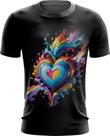 Camiseta Dryfit do Orgulho LGBT Coração Amor 9 Camiseta Dryfit do Orgulho LGBT Coração Amor 9