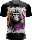 Camiseta Dryfit Macaco Monkey Ilustrado Vetor 7 Camiseta Dryfit Macaco Monkey Ilustrado Vetor 7