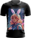 Camiseta Dryfit Páscoa Coelhinha Traços Vaporwave 10