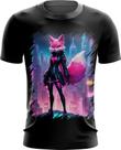 Camiseta Dryfit Raposa Humanóide Vaporwave 10