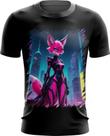Camiseta Dryfit Raposa Humanóide Vaporwave 12