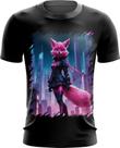 Camiseta Dryfit Raposa Humanóide Vaporwave 5