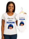 Camiseta e Body de Bebê Meu Menino Kit Tal Mãe Tal Filho