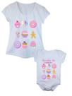 Camiseta e Body de Bebê Tal Mãe Tal Filha Docinho da Mamãe