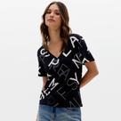 Camiseta Easy Lança Perfume Decote V Ou25 Preto Feminino Camiseta Easy Lança Perfume Decote V Ou25 Preto Feminino