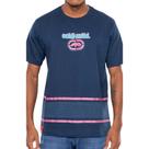 Camiseta Ecko Oversized Azul Marinho Estampada Original