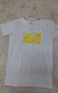 Camiseta Effel branca com aplique em strass