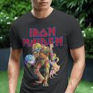 Camiseta em Algodão Banda de Rock Metal Iron Maiden Unissex Camisa Camiseta em Algodão Banda de Rock Metal Iron Maiden Unissex Camisa
