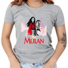 Camiseta em Algodão Estampada Mulan Filme Animação Unissex Camisa Camiseta em Algodão Estampada Mulan Filme Animação Unissex Camisa