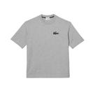 Camiseta em Algodão Orgânico com Modelagem Solta e Crocodilo Grande Unissex TH0062