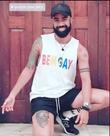 Camiseta em malha 100 % algodão