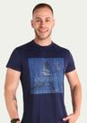 Camiseta em Poliamida Antiodor UV 50 Pionieri Tenis Escritas Azul Camiseta em Poliamida Antiodor UV 50 Pionieri Tenis Escritas Azul