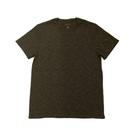 Camiseta em tecido algodão com poliester e elastano, cor verde militar, marca basic+ tamanho m