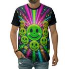 Camiseta Emoji Sorriso Alegria Happy Face Diversão Estilo