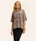Camiseta Endless Molecotton de Viscose Feminina Marrom