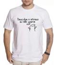 Camiseta Engraçada Flork Camisa Masculina Desculpe O Atraso Camiseta Engraçada Flork Camisa Masculina Desculpe O Atraso