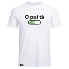 Camiseta Engraçada O Pai tá On Meninos da Vila Neymar Personalizada Camisa 100% Algodão de Qualidade
