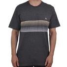 Camiseta Especial Rip Curl Stripes Marle Black Marle Masculina