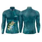 Camiseta Esportiva Água Viva Fishing Sport Dry Gola Padre Pesca Proteção UV50
