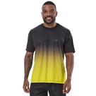 Camiseta Esportiva Gola Careca com Estampa Degradê Frontal Elite