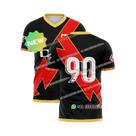 Camiseta Esportiva Masculina Respirável Estampada De Manga Curta Para Treino Multiuso Estilo Fã
