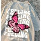Camiseta Estampa nas Costas de Borboleta Feeling Streetwear