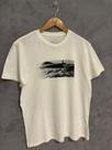 Camiseta estampa praia offwhite masculina
