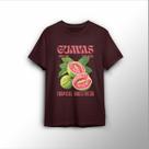 Camiseta Estampada com Goiabas, Estampa Tropical