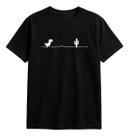Camiseta Estampada Dinossauro Slim Algodão Leve Confortável Camiseta Estampada Dinossauro Slim Algodão Leve Confortável