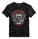 Camiseta Estampada Estrada Route 66 Harley Algodão Premium