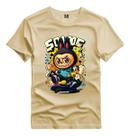 Camiseta Estampada Labubu Monster Algodão Premium Desenho Camiseta Estampada Labubu Monster Algodão Premium Desenho
