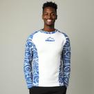 Camiseta Estampada Masculina Uv50 Manga Longa Branca Outono/Inverno Branco