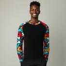 Camiseta Estampada Masculina Uv50 Manga Longa Verão/Inverno Preto