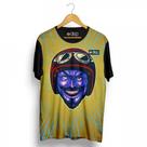 camiseta estampada motoqueiro de capacete masculina dep lifestyle