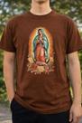 Camiseta Estampada Nossa Senhora de Guadalupe Varias Cores Em Algodão