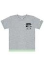 Camiseta Estilo Long Estampa Skate Infantil masculina
