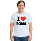 Camiseta Eu Amo Roma I Love Estampa Personalizada