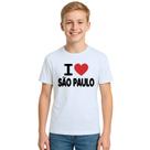 Camiseta Eu Amo São Paulo I Love SP Estampa Personalizada