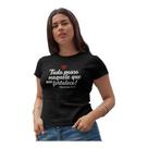 Camiseta Evangélica Gospel Frases Bíblicas Fé Feminina Baby Look